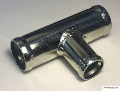 Трубка тройник 38х25х38 мм металл угол 90 гр.цена за 1 шт.