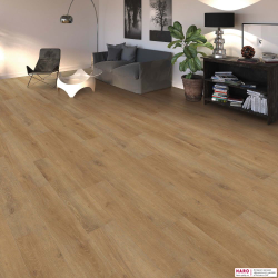 Декор ламината Haro Tritty 100 Дуб Венето Натур 541478 в интерьере гостиной