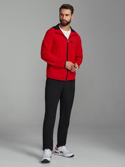 Красный спортивный костюм мужской  15SKM-1377, из плащевки