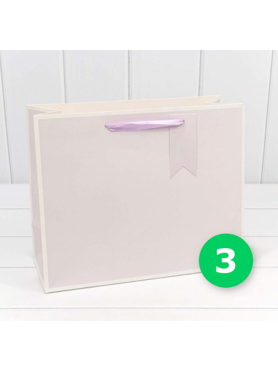 Пакет подарочный цветной в рамке (микс), 32*26*13 см