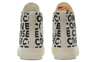 Кеды Converse Chuck Taylor 70 черно-белые высокие вид сзади