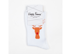 Носочки Рождественский олень (разм.38-41)
