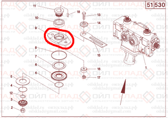 Корпус ножа 502719 Geringhoff