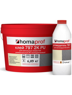 Клей универсальный для напольных покрытий HOMAKOLL 797 HomaProf 7 кг.