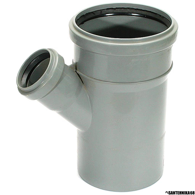 Тройник ПП канализационный Политрон 50х50 45гр. 50х50 90гр. 50х40 110х50