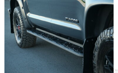 Пороги силовые BMS ALFA для Tayota Tundra Double Cab, Crew Max 2007-2021 (2 шт.)