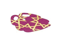 Mini Doll, Skirt Cloth Friends with Gold Stars Pattern, Magenta (25642 / 6142043)