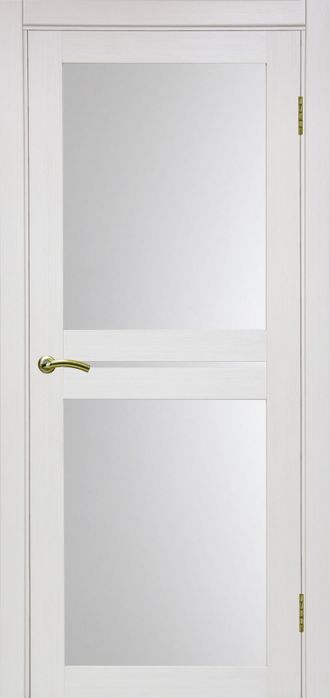 Межкомнатная дверь "Турин-520.222" ясень перламутровый (стекло сатинато)