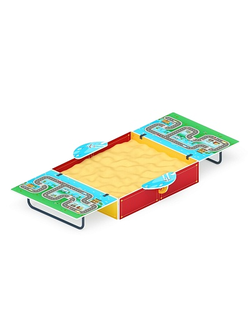 Песочница (Игра) ИО 5.01.11-06 с крышкой средняя