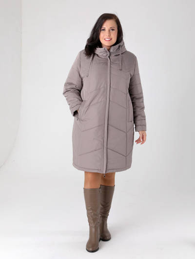 Пальто Арт 23422 сер-кор. ЗИМА