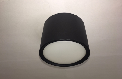 Ecola GX53 H4 5394 св-к накладной СПОТ без обода Черный матовый 82x60 SS534BECB