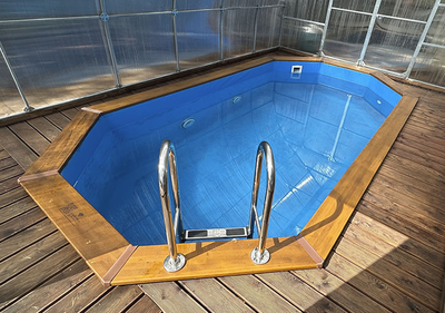 Деревянный морозоустойчивый бассейн "Баргузин" 500 х 250 х 145 см Кристалл