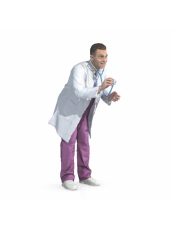 врачи Врач doctor with stethoscope 306