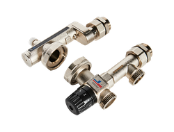 Насосно-смесительный узел ROMMER с термостатическим клапаном 20-55°C, без насоса