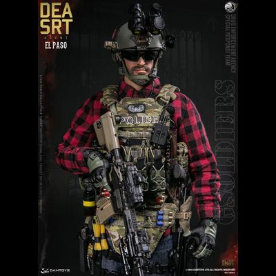 Агент Специальной группы реагирования Эль-Пасо - Коллекционная ФИГУРКА 1/6 scale DEA SRT (Special Response Team)  AGENT - EL PASO (78063) - DAMTOYS - ПОВРЕЖДЕНА КОРОБКА