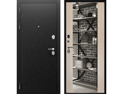 Входная дверь Рубикон С с панелью ФЛЗ-1 Лиственница