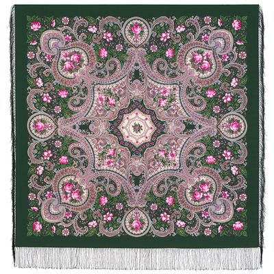 Павловопосадский платок Зачарованный лес 1959-9