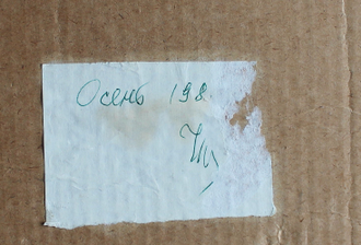 "На Кировских островах" картон масло Чернышев У.Е. 1980-е годы