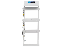 Стойка к трехфазному стабилизатору  5- 12 кВА  с блоком контроля 3х фазной сети и ручным по фазным байпасом (БКС+БС)