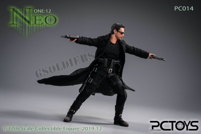 Нео Матрица Киану Ривз фигурка 1/12 scale The hacker killer Neo The Matrix Keanu Reeves PC014 PCTOYS