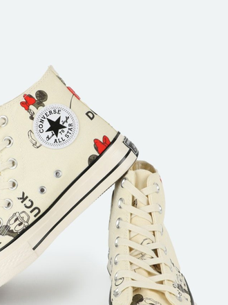 Кеды Converse Mickey Mouse белые высокие