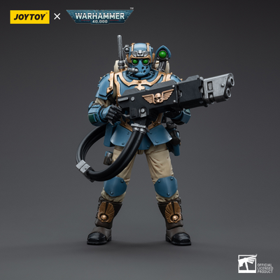 Имперская гвардия - Отпрыски Темпестус - 55-й полк Каппа-Орлов (Warhammer 40k) - КОЛЛЕКЦИОННАЯ ФИГУРКА 1/18 Astra Militarum Tempestus Scions Squad 55th Kappic Eagles Hot-shot Volley Gunner (JT5031) - JOYTOY