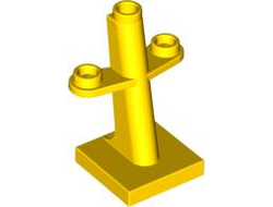 Boat, Mast 2 x 2 x 3 Inclined with Stud on Top and Two Sides, Yellow (4289 / 4612112)