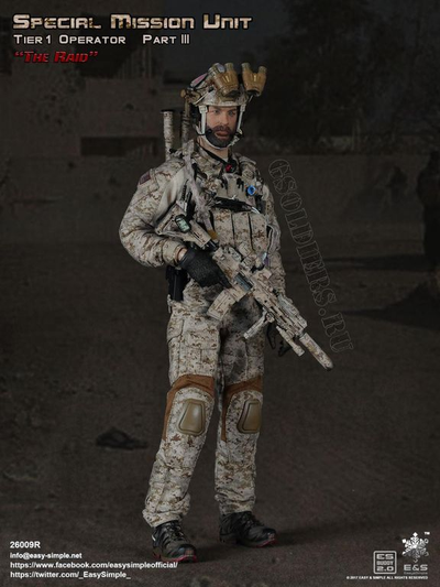 Рубашка и брюки с ремнем тактические 1/6 (E&S 26009R) - EASY&SIMPLE