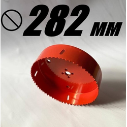 Коронка биметаллическая диаметр 282 мм глубина 40 мм