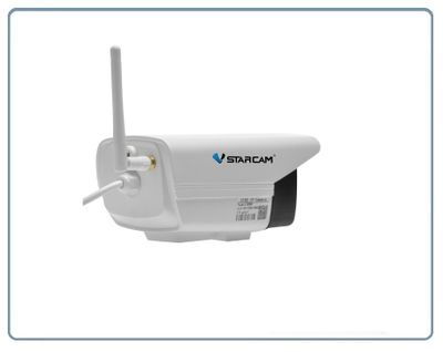 VStarcam. Уличная IP WiFi/LAN видеокамера с прожектором и сиреной с DVR, Full HD (до - 25)