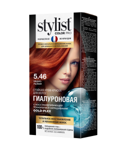 ФИТО Стойкая крем-краска Тон 5.46 Медно-рыжий Гиалуроновая STYLIST COLOR PRO  115мл