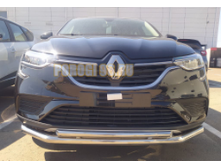 Защита переднего бампера d60/42 для Renault Arkana 2019-