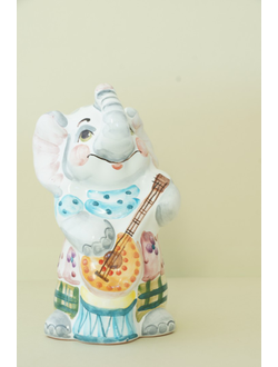 Слоник с мандолиной (колокольчик)