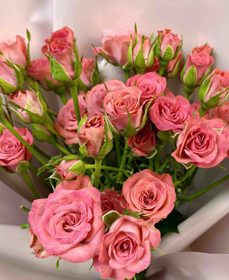 Букет из 9 кустовых роз Лаки Йо-Йо