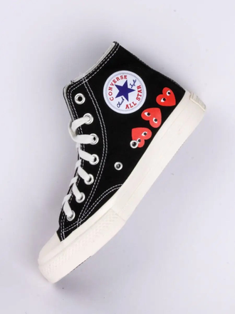 Кеды Converse Play Comme Des Garçons Love черные