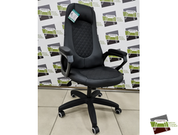 Кресло Гелакси кож.зам. черн./тк.Прогресс.черн./NEO-28 черн.,мех.LUX рез.рол. ОЛ