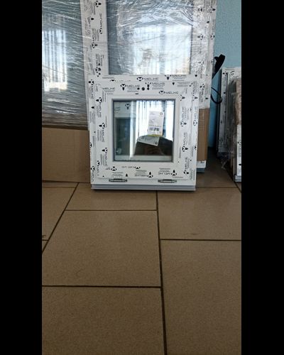 Окно пластиковое ширина 500 высота 500. Профиль 60 , 32 стеклопакет, ФРАМУЖНОЕ-ОТКРЫВАНИЕ Артикул-: 00000393