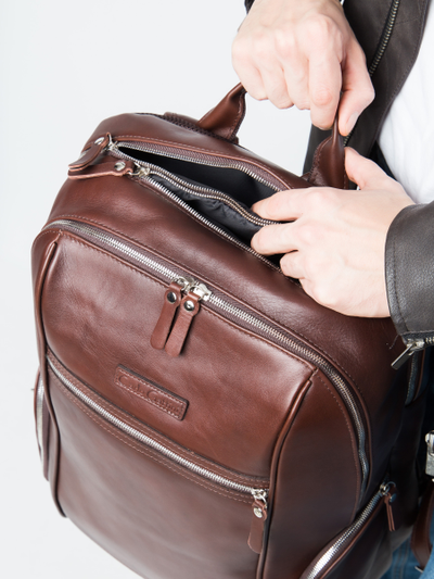 Кожаный рюкзак Vicoforte Premium brown (арт. 3099-53)