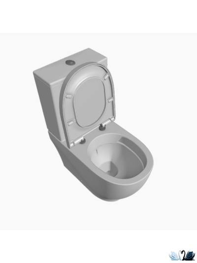 Унитаз-биде Creavit Mare MA361-00CB00E-0000, в комплекте с бачком MA410.000, напольный приставной