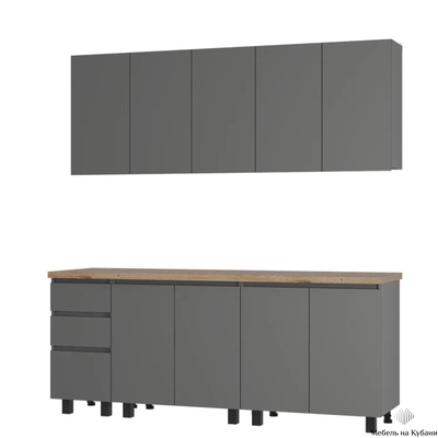 Честер 2,0 Кухонный гарнитур Графит