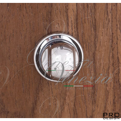 Фиксатор поворотный круглый Venezia Unique WC-30 (серия SLIM) полированный хром