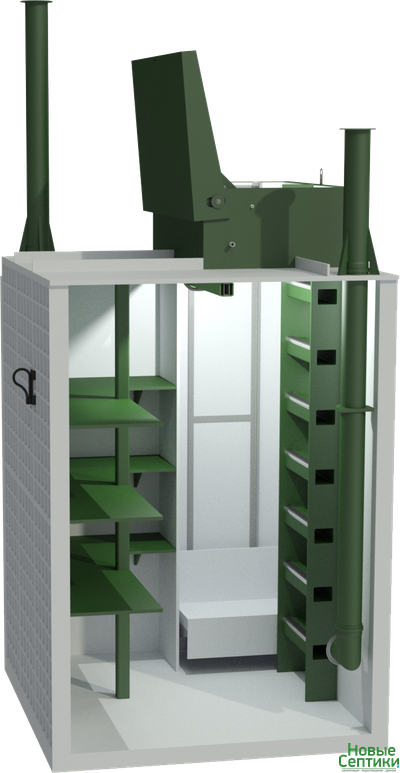 Погреб пластиковый ПП 1 с грузоподъемным механизмом
