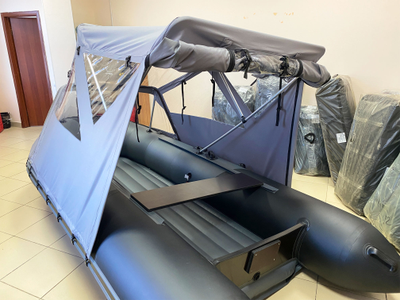 Тент ходовой Таймень NX 3600 задняя часть открыта