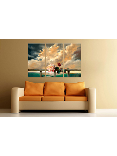 Модульная картина &quot;Ванильные облака&quot;