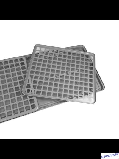 Крышка  (1 шт.) для 1/2 поддона 1250x550 АБС-пластик 143 квадратных отверстий 30х30мм