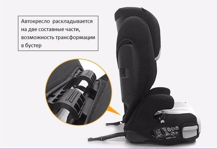 Обивка автокресла легко снимается и стирается при температуре 30&deg;.