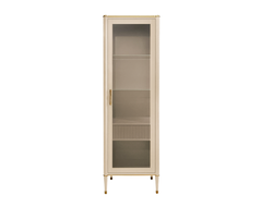 Витрина 1-дверная Венеция правая арт Т-101R Меланж/орех (L62,4*P45*h193) Timber