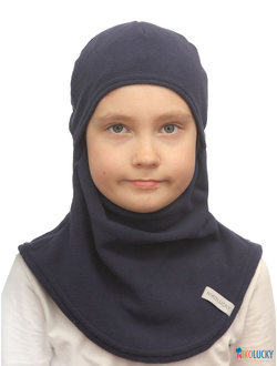 Шапка-шлем 23202-02 100% полиэстер, темно-синий 54-56