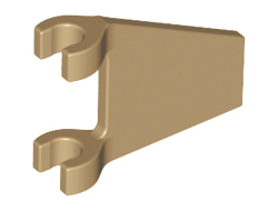 Flag 2 x 2 Trapezoid, Dark Tan (44676 / 6231385)