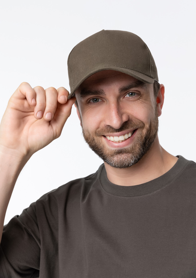 Бейсболка А12 5 клиньев хлопок 260, метзастёжка